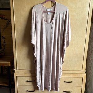 New Barefoot Dreams Cotton Modal Kaftan One Size Plus (fits sizes 14-24) Blush